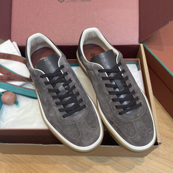 Loro Piana Cowhide Leather Tennis Walk Training Shoes For Men And Women - Image 2