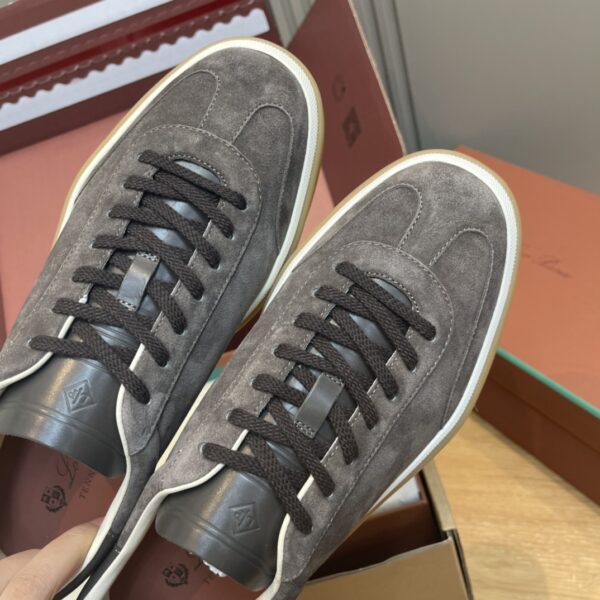 Loro Piana Cowhide Leather Tennis Walk Training Shoes For Men And Women - Image 5