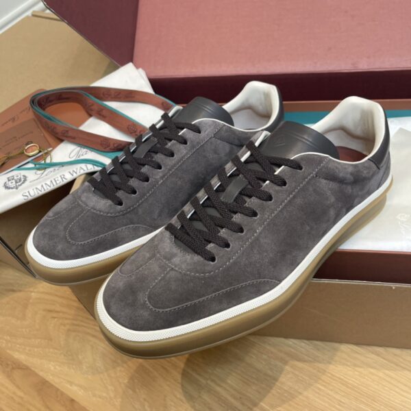 Loro Piana Cowhide Leather Tennis Walk Training Shoes For Men And Women