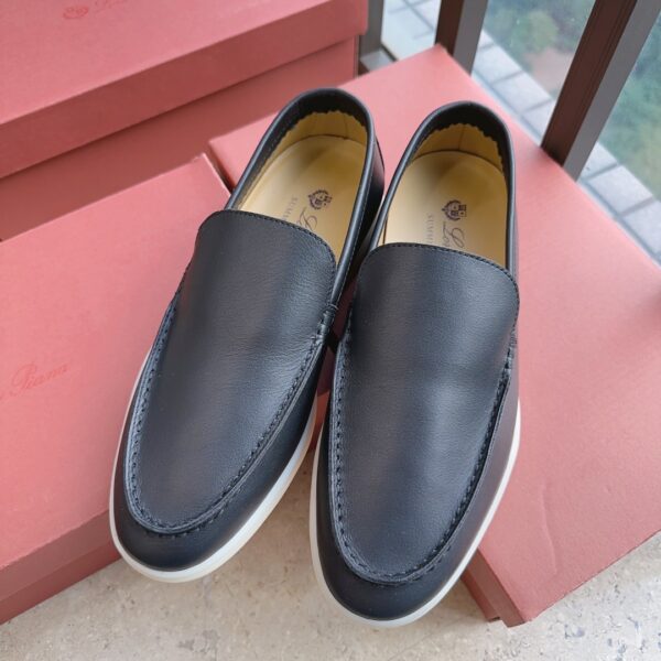 Loro Piana Classic Smooth Surface One Step Summer Walk Loafers - Image 2