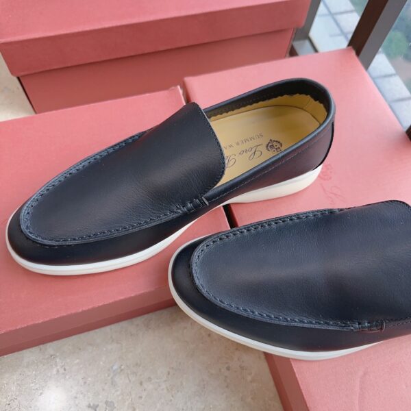 Loro Piana Classic Smooth Surface One Step Summer Walk Loafers - Image 3