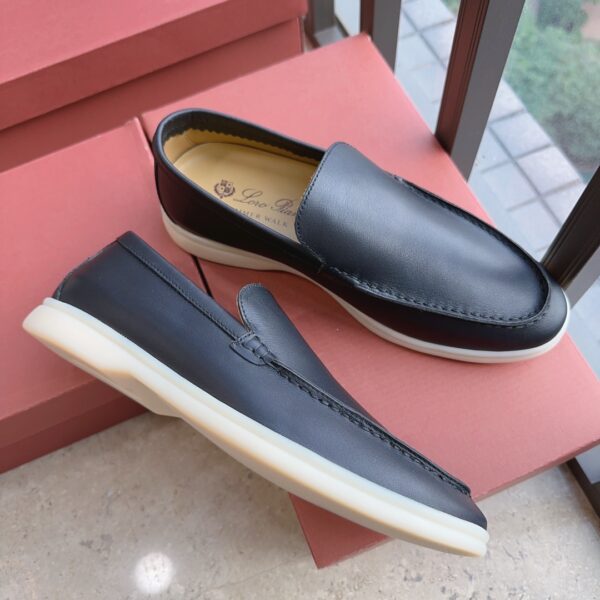 Loro Piana Classic Smooth Surface One Step Summer Walk Loafers - Image 4