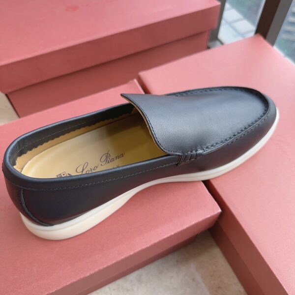 Loro Piana Classic Smooth Surface One Step Summer Walk Loafers - Image 6