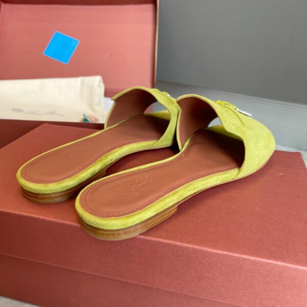 Loro Piana Summer Charms Ser Suede Sheepskin Women's Sandals - Image 8