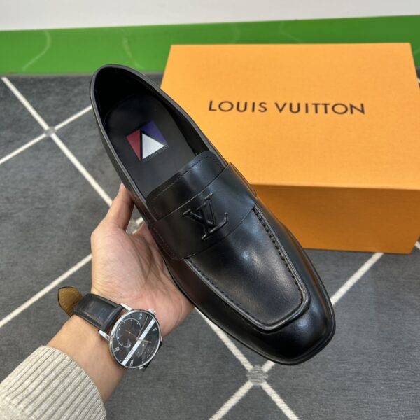 Louis Vuitton Calf Leather Fabric Cowhide Outsole Dress Shoes - Image 6