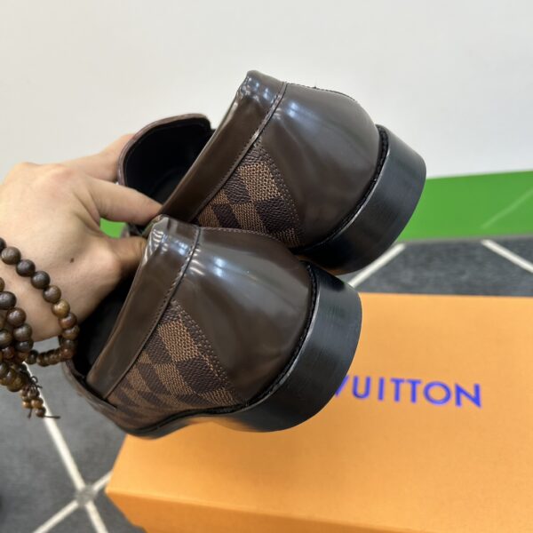 Louis Vuitton Calf Leather Fabric Cowhide PVC Outsole Dress Shoes - Image 7