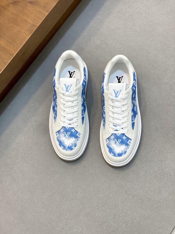 Louis Vuitton Cowhide Silk Printed Casual Sports Shoes - Image 2