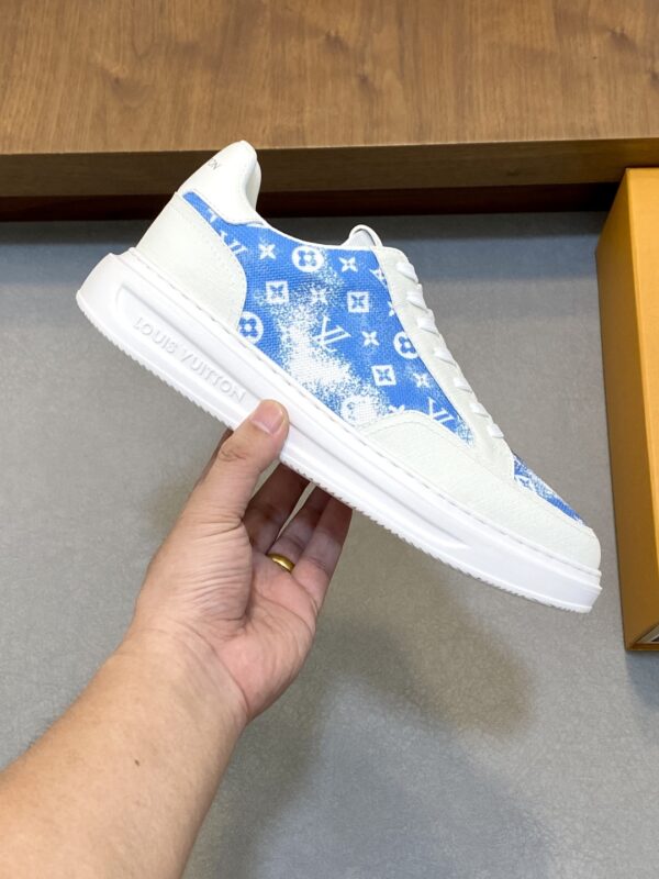 Louis Vuitton Cowhide Silk Printed Casual Sports Shoes - Image 4