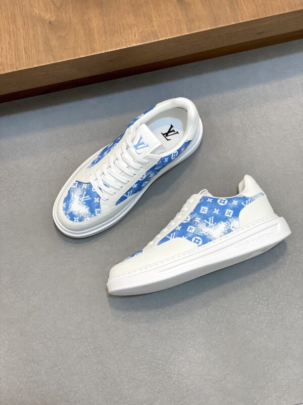Louis Vuitton Cowhide Silk Printed Casual Sports Shoes - Image 5