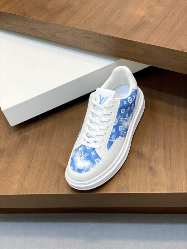 Louis Vuitton Cowhide Silk Printed Casual Sports Shoes - Image 6
