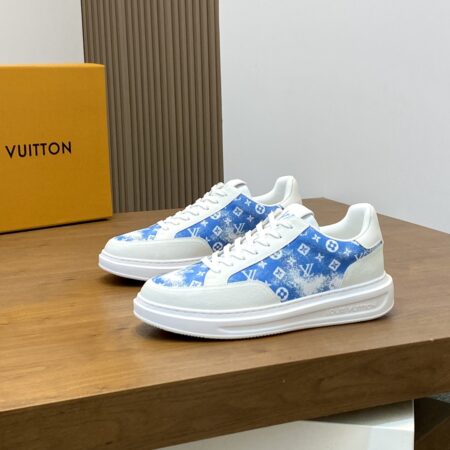 Louis Vuitton Cowhide Silk Printed Casual Sports Shoes