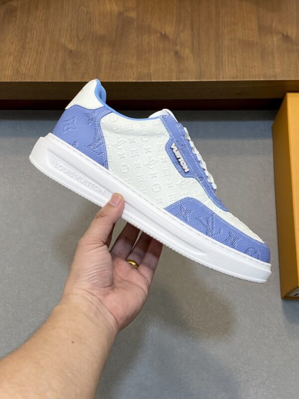 Louis Vuitton Cowhide Leather Breathable Casual Sports Shoes - Image 4