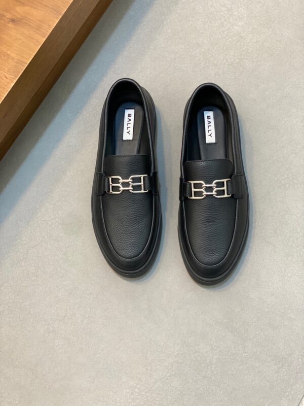 Bally High Quality Lychee Patterned Cowhide Leather Casual Sports Shoes - Image 2