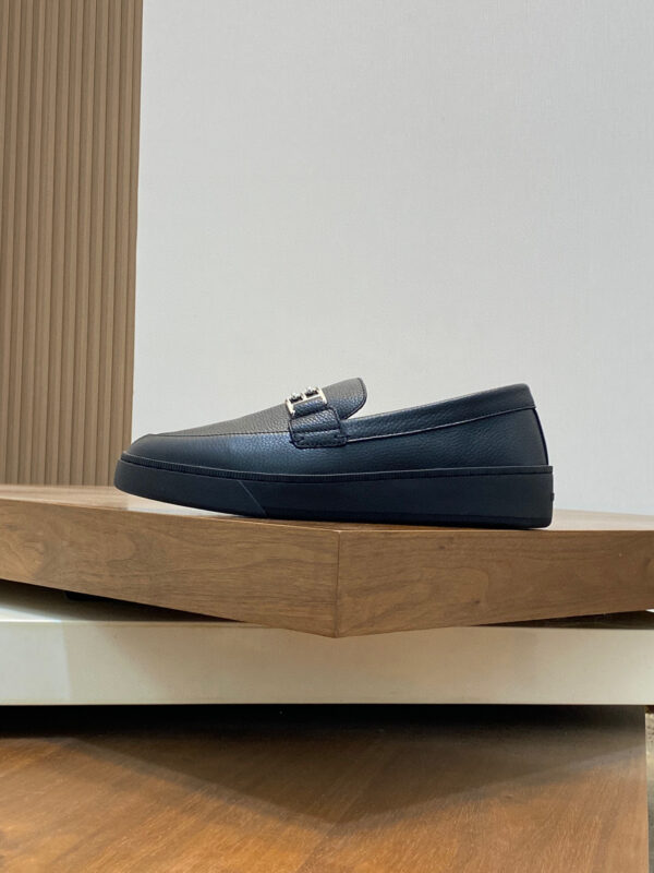 Bally High Quality Lychee Patterned Cowhide Leather Casual Sports Shoes - Image 3
