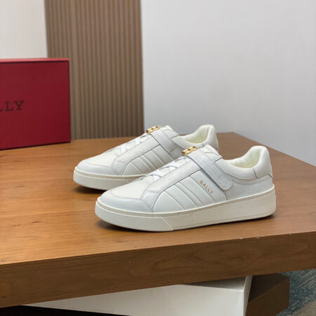 Bally Raise Lychee Patterned Cowhide Leather Casual Sports Shoes
