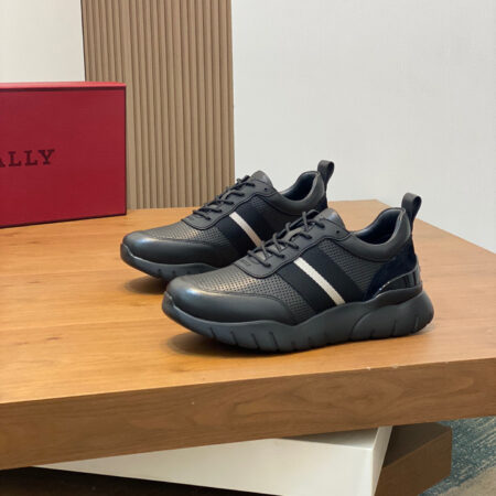 Bally Demmy Suede Leather Paired With Mesh Sneakers