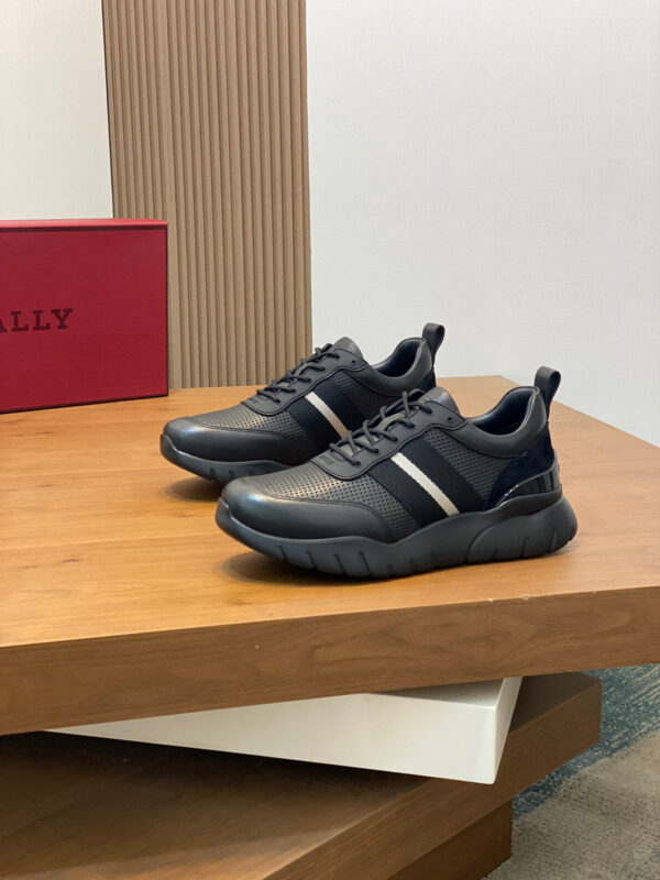 Bally Demmy Suede Leather Paired With Mesh Sneakers