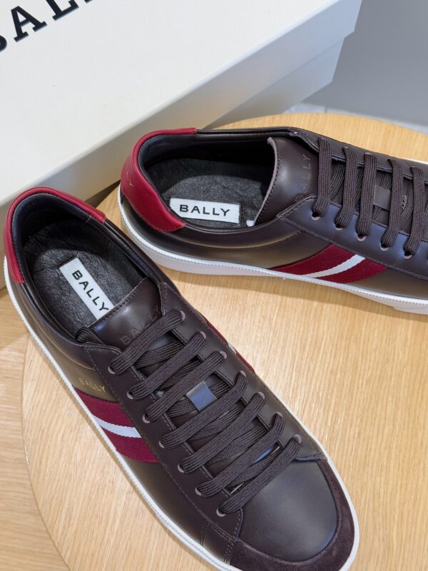Bally Tennis Men's Color Blocked Cowhide Sports Shoes - Image 7
