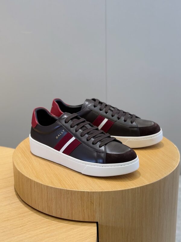 Bally Tennis Men's Color Blocked Cowhide Sports Shoes