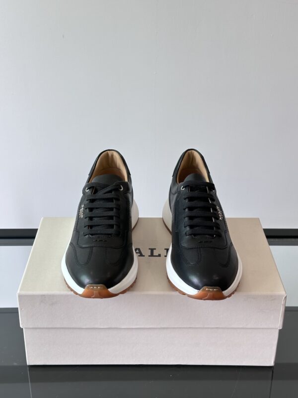 Bally Men's Thick Soled Calf Leather Casual Sports Shoes - Image 3