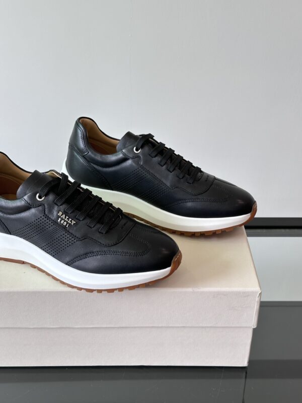 Bally Men's Thick Soled Calf Leather Casual Sports Shoes - Image 8