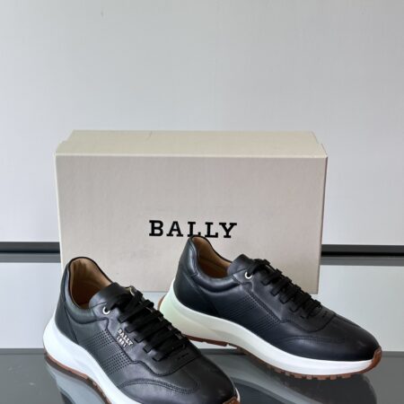 Bally Men's Thick Soled Calf Leather Casual Sports Shoes