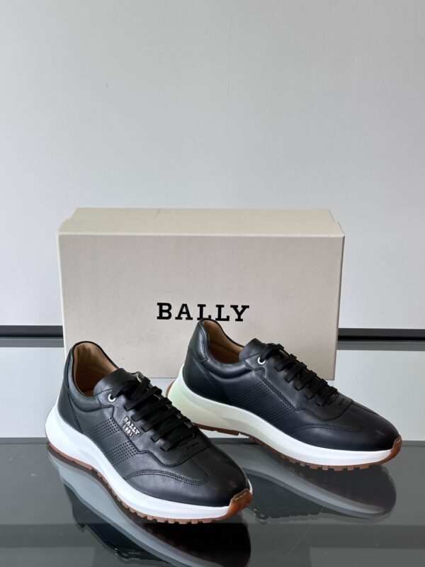 Bally Men's Thick Soled Calf Leather Casual Sports Shoes