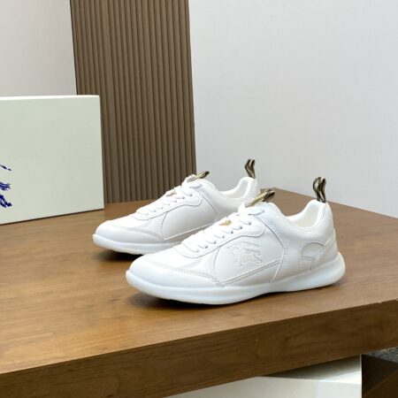 Burberry New War Horse Plaid Cowhide Leather Casual Sports Shoes
