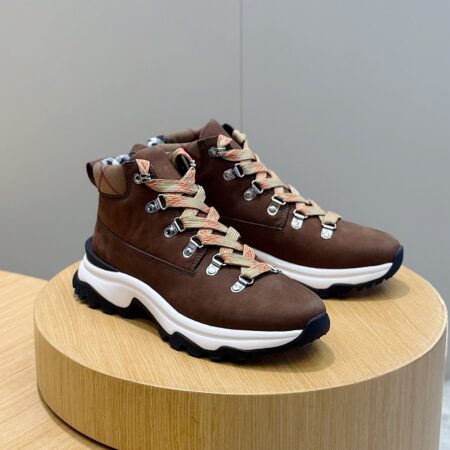 Burberry Men's High Cut Thick Soled Sports Shoes