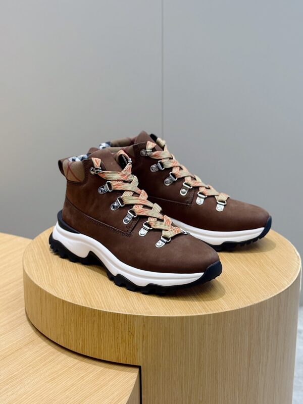 Burberry Men's High Cut Thick Soled Sports Shoes