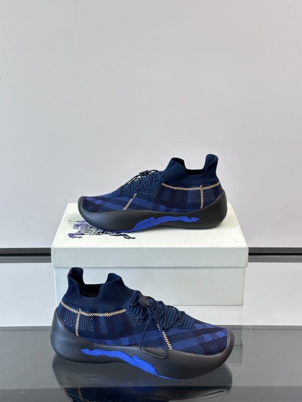 Burberry New 3D Elastic Fly Woven Lace Up Casual Board Shoes - Image 5