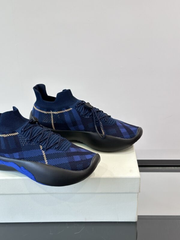 Burberry New 3D Elastic Fly Woven Lace Up Casual Board Shoes - Image 8