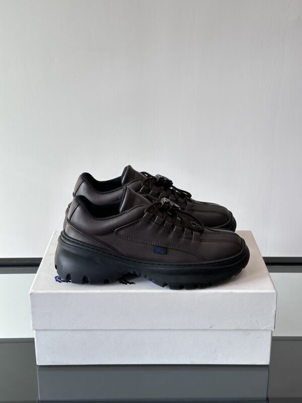 Burberry Neptune Autumn And Winter Collection Calfskin Sneakers - Image 2