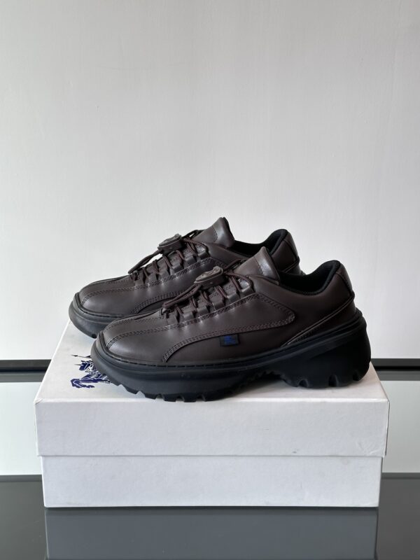 Burberry Neptune Autumn And Winter Collection Calfskin Sneakers - Image 4