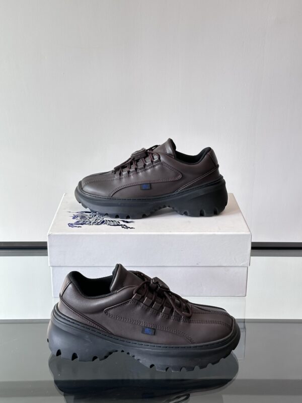 Burberry Neptune Autumn And Winter Collection Calfskin Sneakers - Image 5