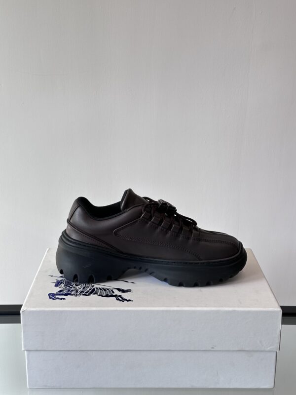 Burberry Neptune Autumn And Winter Collection Calfskin Sneakers - Image 6