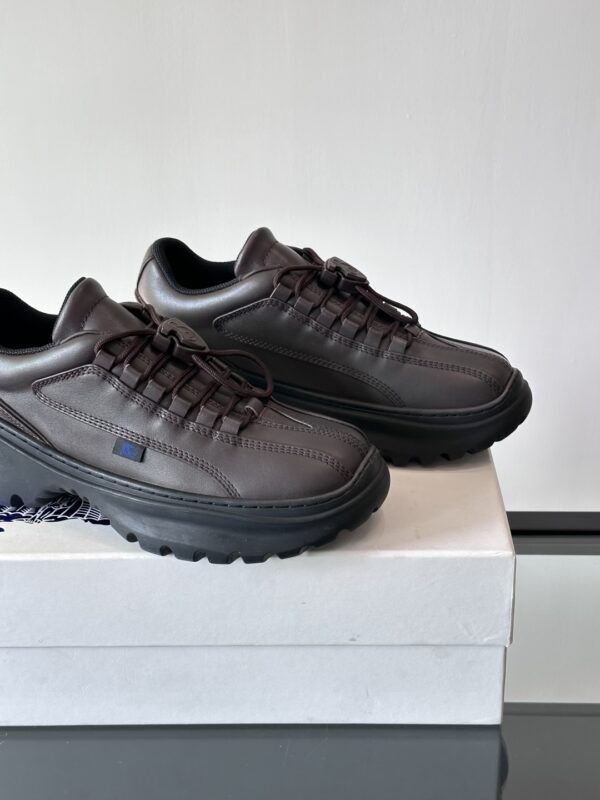 Burberry Neptune Autumn And Winter Collection Calfskin Sneakers - Image 8