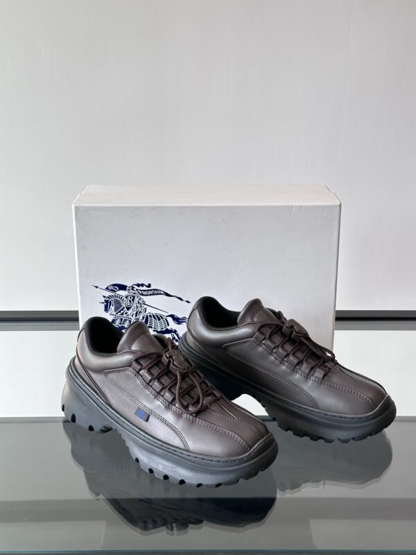 Burberry Neptune Autumn And Winter Collection Calfskin Sneakers