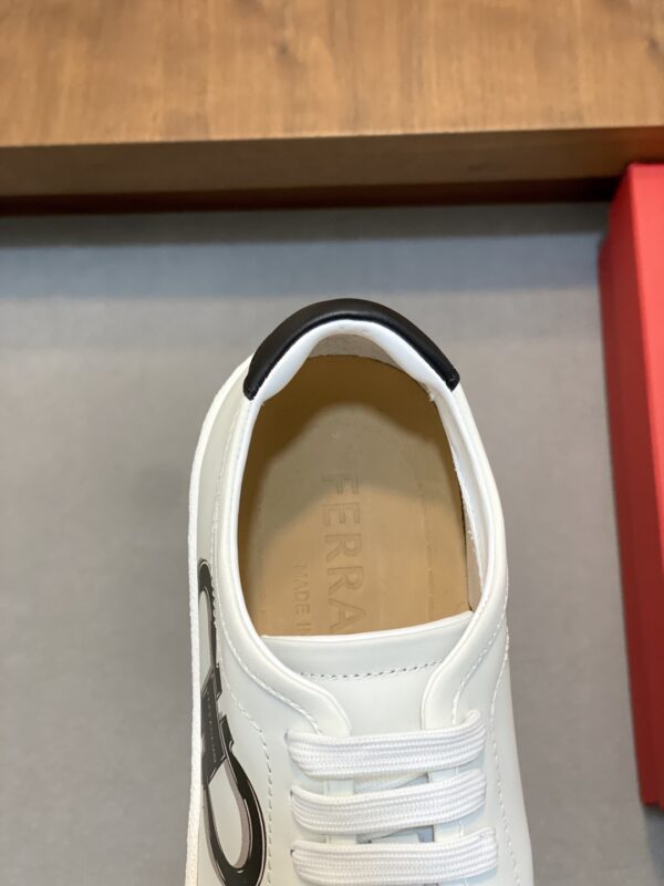 Salvatore Ferragamo Men's Calf Leather Casual Sports Shoes - Image 7
