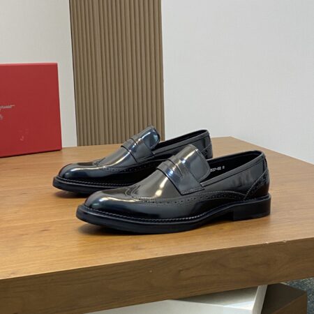 Salvatore Ferragamo Men's Calf Leather Business Dress Shoes