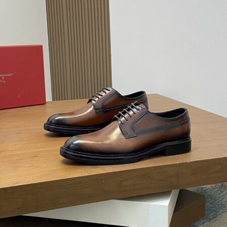 Salvatore Ferragamo Men's Good Quality Calf Leather Dress Shoes