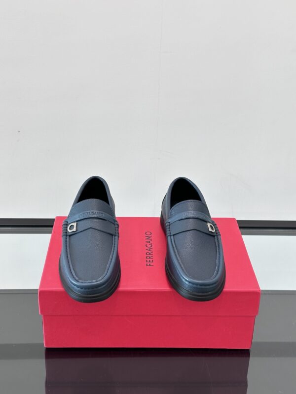Salvatore Ferragamo High End Nen's Cowhide Leather Casual Formal Shoes - Image 3