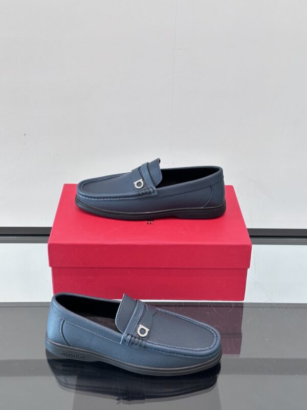 Salvatore Ferragamo High End Nen's Cowhide Leather Casual Formal Shoes - Image 5