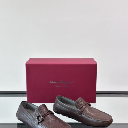 Salvatore Ferragamo High Quality Cowhide Leather Casual Loafers
