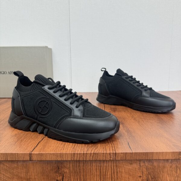 Giorgio Armani Men's Spring And Summer Fly Woven Set Casual Sports Shoes - Image 2