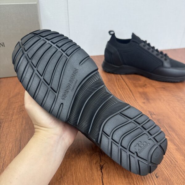 Giorgio Armani Men's Spring And Summer Fly Woven Set Casual Sports Shoes - Image 9