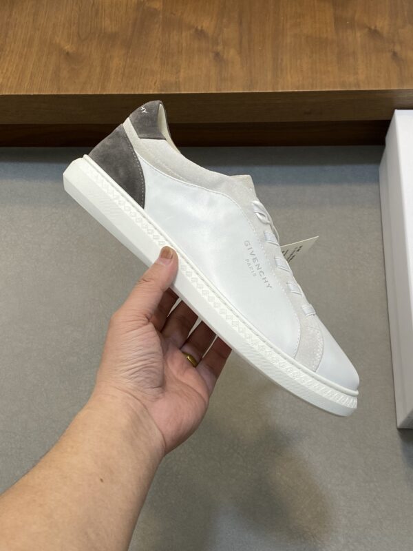 Givenchy Nappa Patchwork Suede Calf Leather Casual Sports Shoes - Image 4