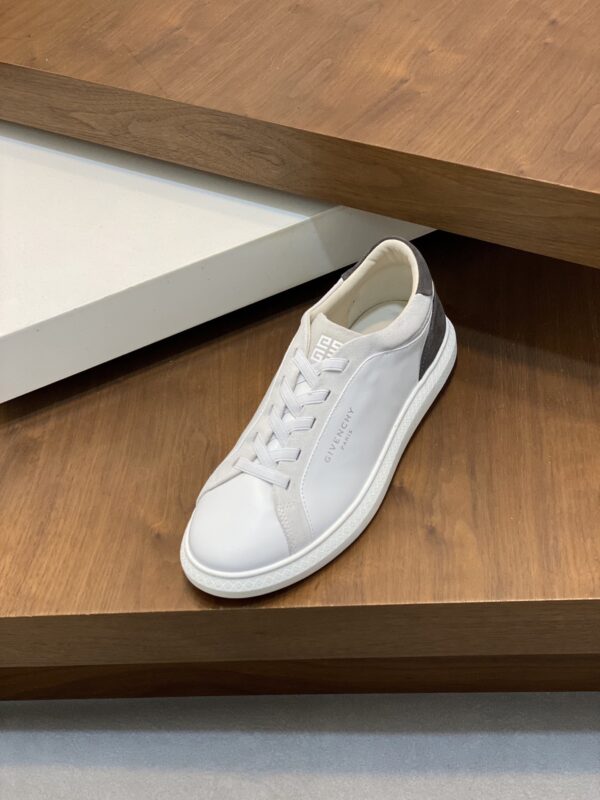 Givenchy Nappa Patchwork Suede Calf Leather Casual Sports Shoes - Image 6