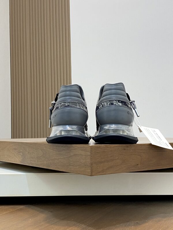 Givenchy Nappa Calf Leather And Camouflage Canvas Casual Sports Shoes - Image 8