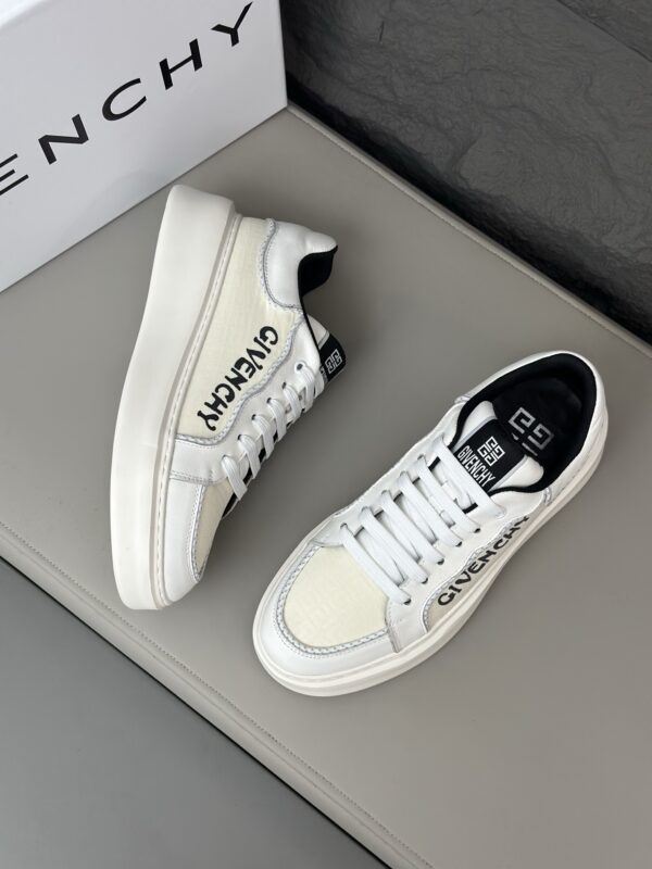 Givenchy Men's Calf Leather Thick Soled Casual Sports Shoes - Image 4